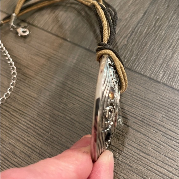 Lia Sophia “Tempo” Circle Pendant Corded Necklace - Retired - Picture 15 of 16